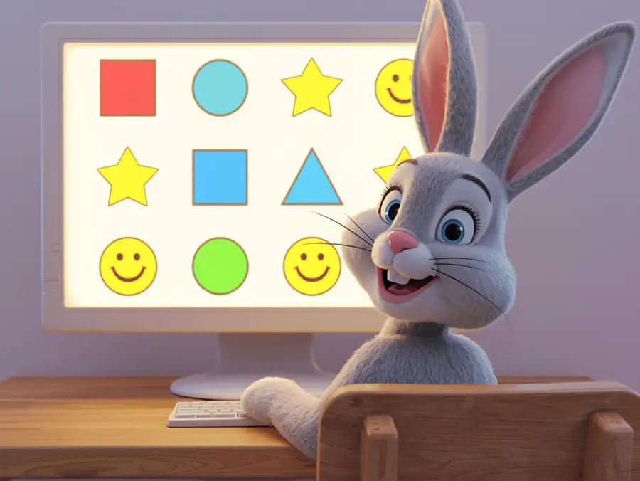 Colorful shapes – a game for concentration and coordination