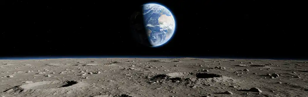 earth from moon